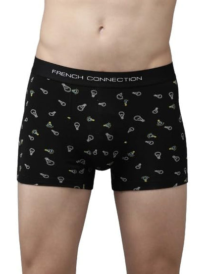 FCUK Mens Cotton Printed Trunk