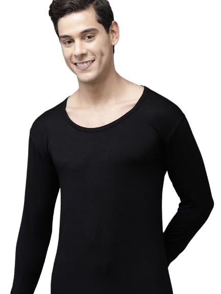 FCUK Men Solid Round Neck Full Sleeve Thermal Top