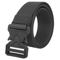 BTfash Men's Synthetic Belt Wide Nylon Military Style Tactical Canvas Waist Belt With Buckle
