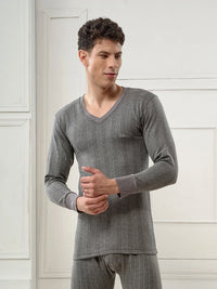 Lux Inferno Men's Round Neck Full Sleeve Cotton Thermal Top and Bottom Set