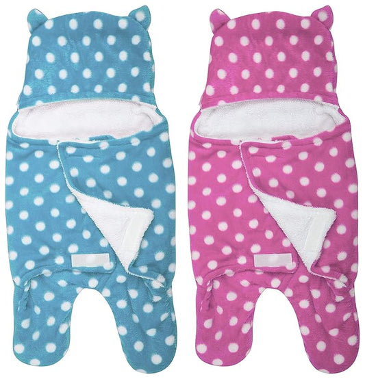 BTfash New Born Multi-Purpose Baby Boy's and Baby Girl's Blanket and Sleeping Bag (Pack of 2)