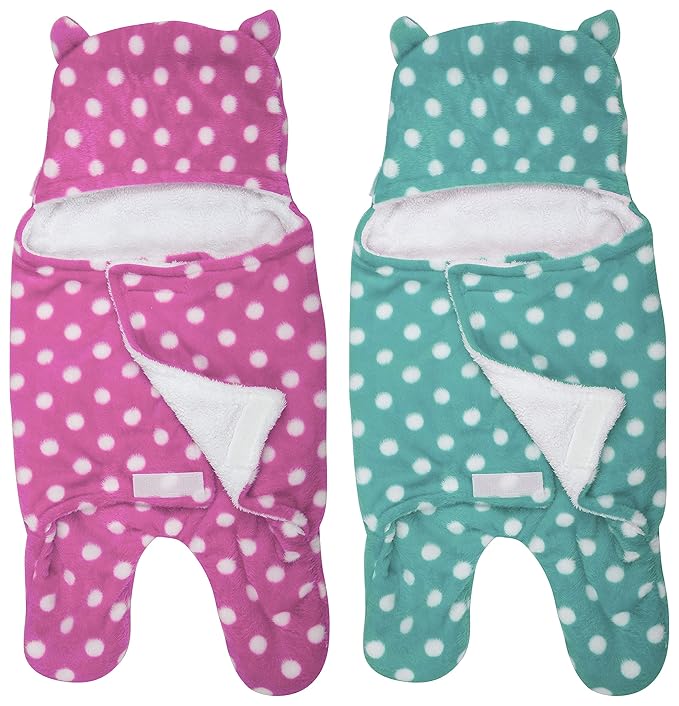 BTfash New Born Multi-Purpose Baby Boy's and Baby Girl's Blanket and Sleeping Bag (Pack of 2)