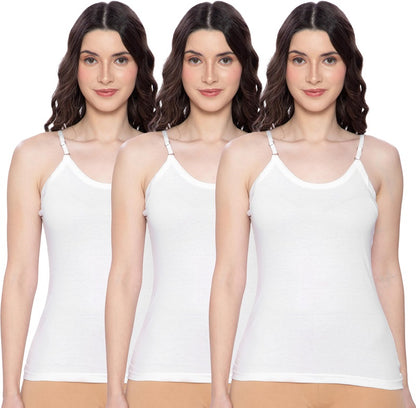 Lux Amore Adjustable Cotton Camisole Strap for Womens/Girls Pack of 3