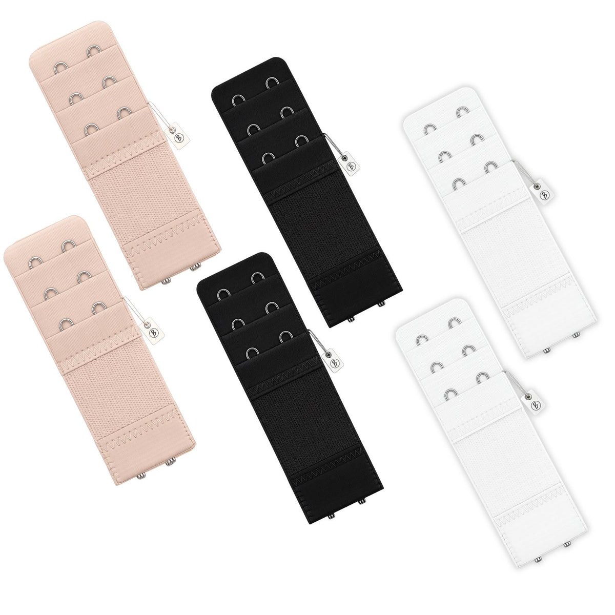 Bimla Traders Women's Bra Extenders, Pack of 6 | Soft Elastic Bra Extension Strap