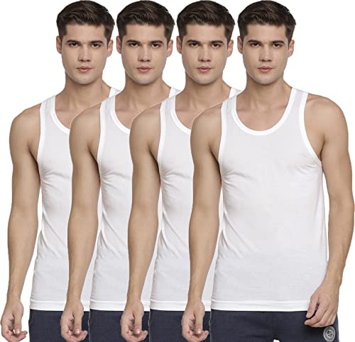 MacroMan M-Series Men's 100% Cotton Vest (Pack of 4)