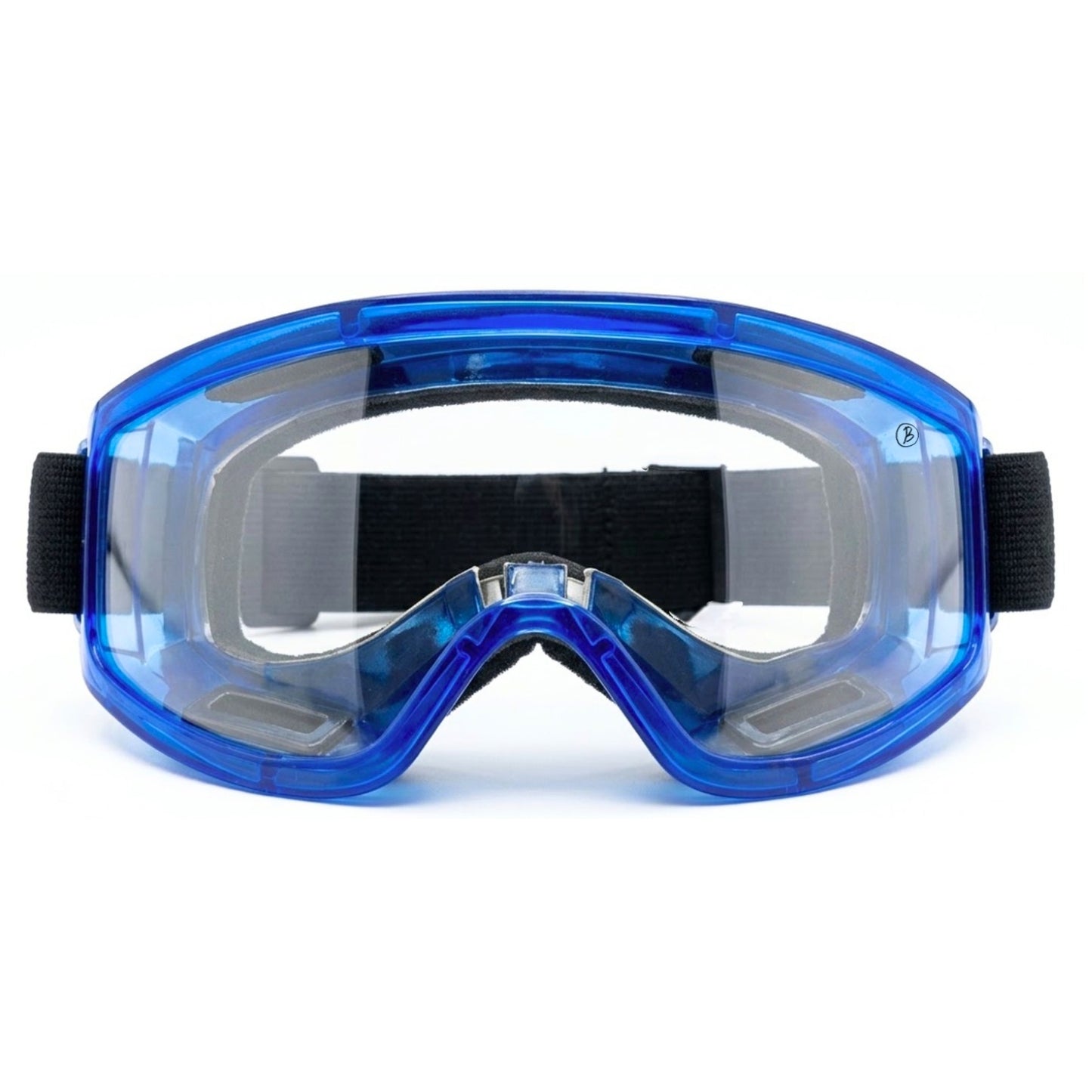 Btag Premium Adult Motocross Dirt Bike Racing, Cycling Goggles – Transparent Lens, Adjustable Strap with Extra Back Padding for Comfort. Pack of 1