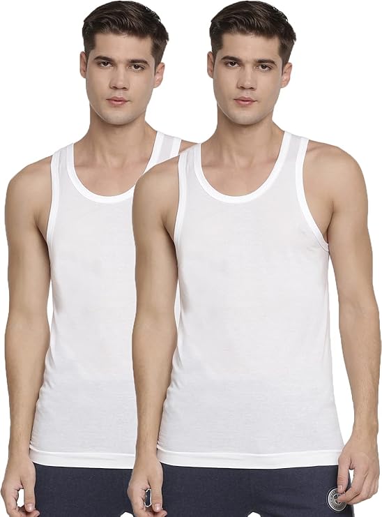 MacroMan M-Series Men's 100% Cotton Vest (Pack of 2)