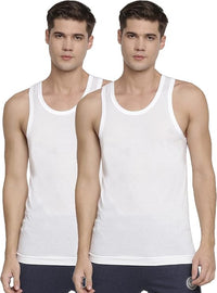 MacroMan M-Series Men's 100% Cotton Vest (Pack of 2)