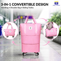 Bimla Traders Travel Duffle Bag with Wheels | Expandable & Waterproof Traveling Bag for Unisex (Pack of 1)
