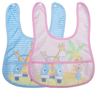 Bimla Traders Babies Soft Button bib for Feeding, Crumb Catcher.