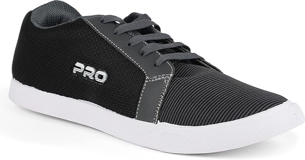 Pro by Khadim's Men's Grey Casual Sneakers