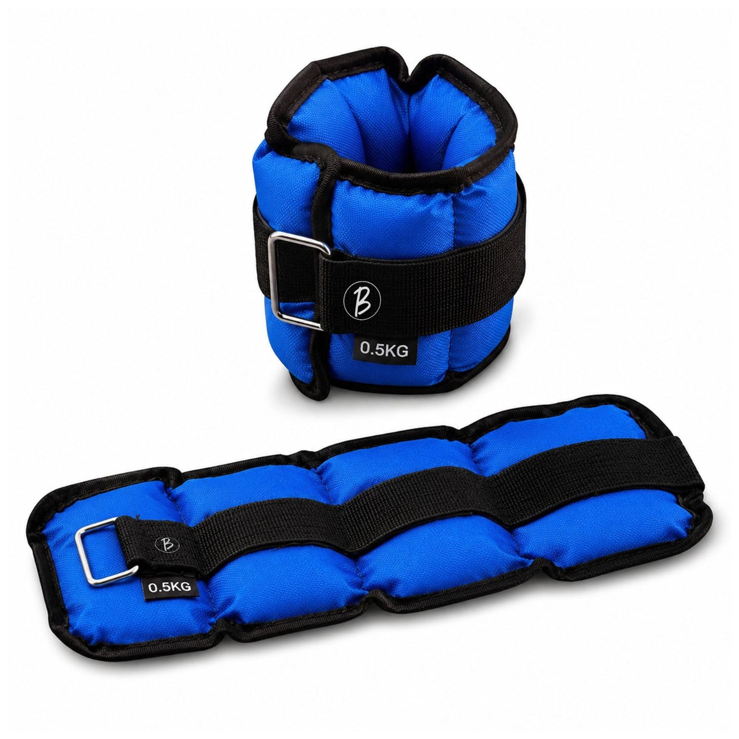 Btag Solid Neoprene Ankle & Wrist Weights | Adjustable Strap | Unisex Leg & Arm Weight Cuffs for Gym, Workout & Training.