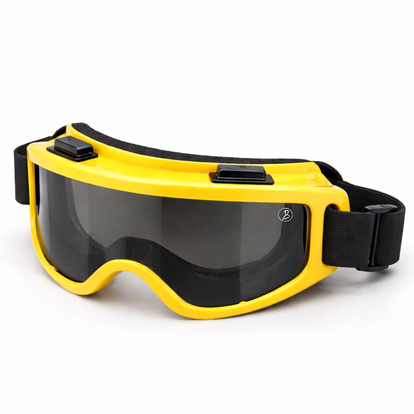 Btag Premium Adult Motocross Dirt Bike Racing, Cycling Goggles – Transparent Lens, Adjustable Strap with Extra Back Padding for Comfort. Pack of 1