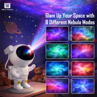 Bimla Traders Astronaut Galaxy Projector Lamp | Space Theme Light Projector for Bedroom, Kids & Home Décor | Adjustable Lighting & Remote Control. Pack of 1 (PL001)