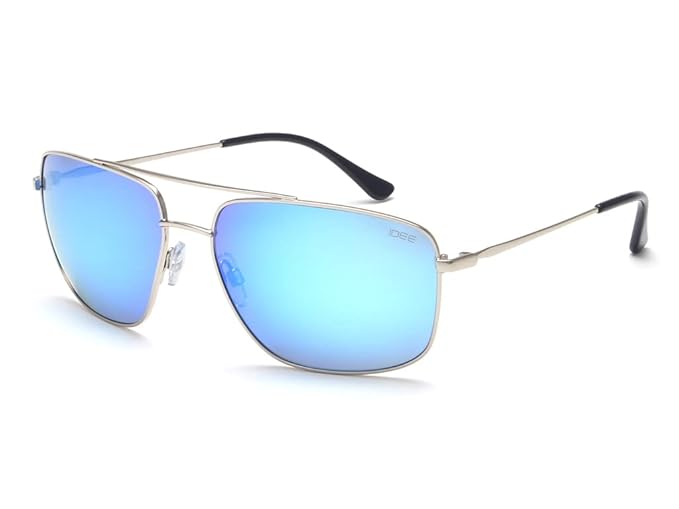 IDEE Uv Protected Sunglasses For Men | Size- Large | Shape- Square | Model- Ids2792C3Sg, Silver