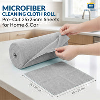 Bimla Traders Microfiber Tear-Away Reusable, Washable, 25x25cm 20 Pieces Cleaning Towels Roll – Premium, Super Absorbent Cloths for Kitchen, Car & Home