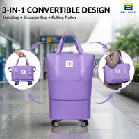 Bimla Traders Travel Duffle Bag with Wheels | Expandable & Waterproof Traveling Bag for Unisex (Pack of 1)