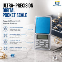 Btag Ultra-Precision Digital Pocket Weighing Scale | Premium Mini Jewellery & Gold Weight Machine | Compact Portable Design.