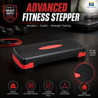 Btag Advanced Fitness Stepper for Aerobics & Cardio Training | Durable Polypropylene Construction | High Load Capacity 200 kg