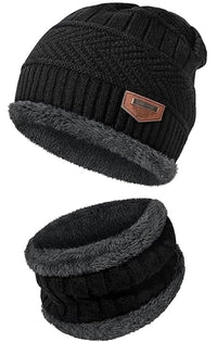 Bimla Traders Mens Winter Beanie Hats Scarf Set (2 Piece Combo)