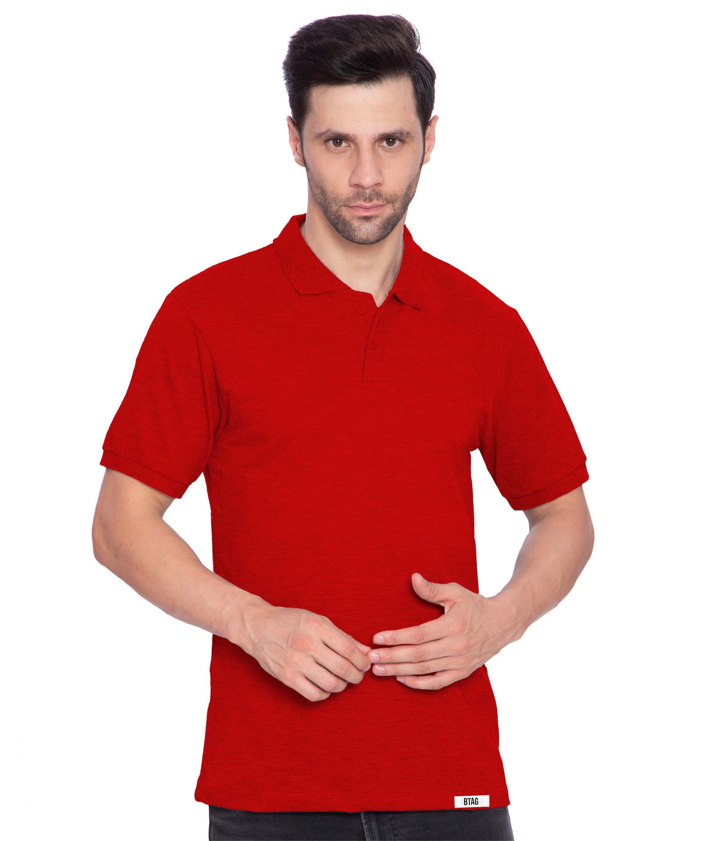 Bimla Traders Men's Regular Fit Polo Neck Half Sleeve Solid Premium T-Shirt | Pack of 1