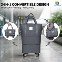 Bimla Traders Travel Duffle Bag with Wheels | Expandable & Waterproof Traveling Bag for Unisex (Pack of 1)