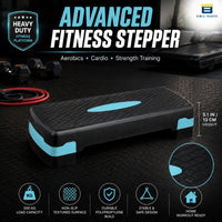Btag Advanced Fitness Stepper for Aerobics & Cardio Training | Durable Polypropylene Construction | High Load Capacity 200 kg