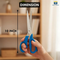 Bimla Traders Stainless Steel Multicoloured Scissors Set Different Sizes for Household,Home & Kitchen, Office, Art & Craft, Sewing, Cloth Cutting Featuring Comfort Grip Handles