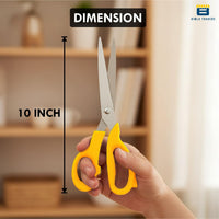 Bimla Traders Stainless Steel Multicoloured Scissors Set Different Sizes for Household,Home & Kitchen, Office, Art & Craft, Sewing, Cloth Cutting Featuring Comfort Grip Handles