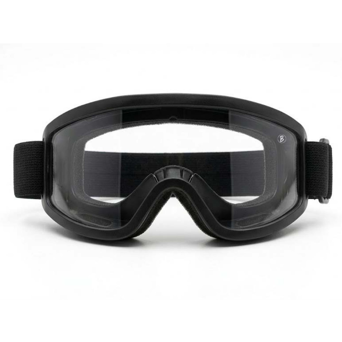 Btag Premium Adult Motocross Dirt Bike Racing, Cycling Goggles – Transparent Lens, Adjustable Strap with Extra Back Padding for Comfort. Pack of 1
