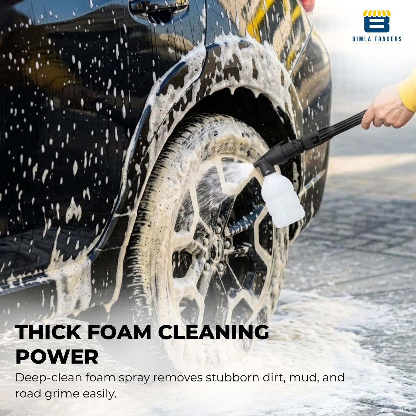 BTAG High Pressure Washer 1700 Watts – 110 Bar Power, Pressure Flow, Long Hose – Portable Water Jet Cleaner for Car, Bike, Home & Garden Cleaning. Pack of 1