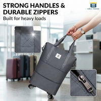 Bimla Traders Travel Duffle Bag with Wheels | Expandable & Waterproof Traveling Bag for Unisex (Pack of 1)