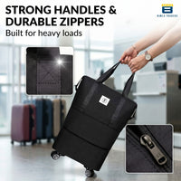 Bimla Traders Travel Duffle Bag with Wheels | Expandable & Waterproof Traveling Bag for Unisex (Pack of 1)