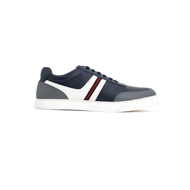 Lazard by Khadim's Synthetic Leather PVC Sole Contrast Patch Stitch Navy Casual Casual Shoe for Men