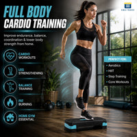 Btag Advanced Fitness Stepper for Aerobics & Cardio Training | Durable Polypropylene Construction | High Load Capacity 200 kg