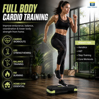 Btag Advanced Fitness Stepper for Aerobics & Cardio Training | Durable Polypropylene Construction | High Load Capacity 200 kg