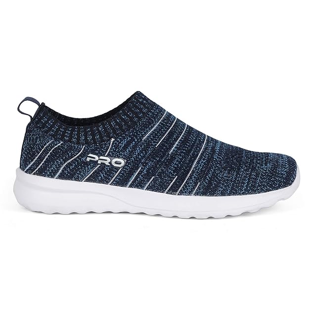 Pro by Khadim's Men's Blue Casual Slip-On Sneakers