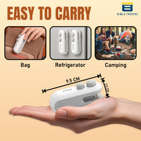 BTfash USB Rechargeable Mini Bag Sealer – Portable Heat Sealer for Plastic & Snack Bags with Safety Lock, Compact & Lightweight – Ideal for Kitchen Storage, Travel & Home Use. Pack of 1
