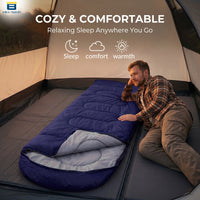 Bimla Traders Sleeping Bag for Camping & Travel | Regular Size Lightweight Sleeping Bag (1kg) | Comfortable, Easy to Carry & Store. Pack of 1
