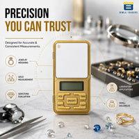 Btag Ultra-Precision Digital Pocket Weighing Scale | Premium Mini Jewellery & Gold Weight Machine | Compact Portable Design.