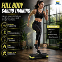 Btag Advanced Fitness Stepper for Aerobics & Cardio Training | Durable Polypropylene Construction | High Load Capacity 200 kg