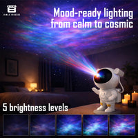 Bimla Traders Astronaut Galaxy Projector Lamp | Space Theme Light Projector for Bedroom, Kids & Home Décor | Adjustable Lighting & Remote Control. Pack of 1 (PL001)