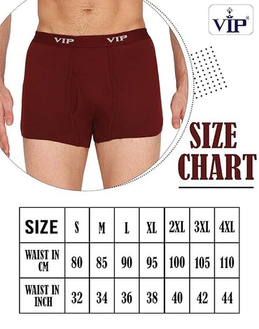 VIP Punch Men's Cotton Trunks - Pack of 1 (Assorted)