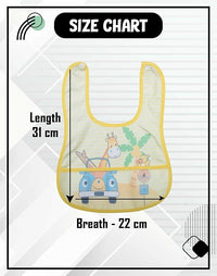 Bimla Traders Babies Soft Button bib for Feeding, Crumb Catcher.