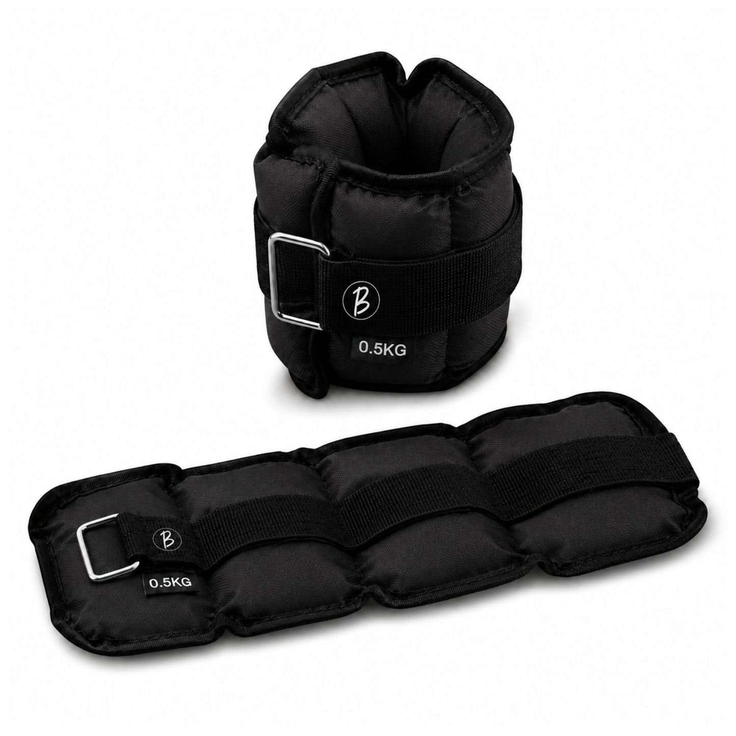 Btag Solid Neoprene Ankle & Wrist Weights | Adjustable Strap | Unisex Leg & Arm Weight Cuffs for Gym, Workout & Training.