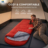 Bimla Traders Sleeping Bag for Camping & Travel | Regular Size Lightweight Sleeping Bag (1kg) | Comfortable, Easy to Carry & Store. Pack of 1