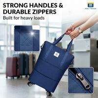 Bimla Traders Travel Duffle Bag with Wheels | Expandable & Waterproof Traveling Bag for Unisex (Pack of 1)
