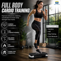 Btag Advanced Fitness Stepper for Aerobics & Cardio Training | Durable Polypropylene Construction | High Load Capacity 200 kg