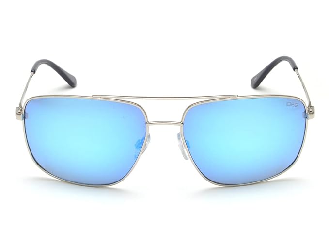 IDEE Uv Protected Sunglasses For Men | Size- Large | Shape- Square | Model- Ids2792C3Sg, Silver