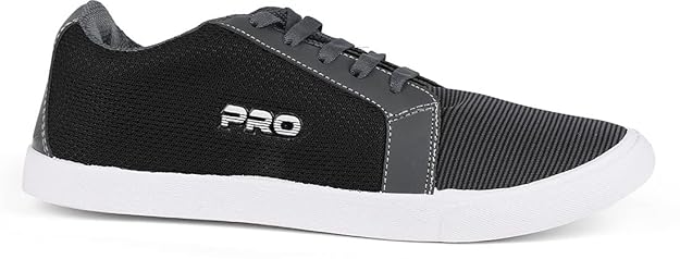 Pro by Khadim's Men's Grey Casual Sneakers
